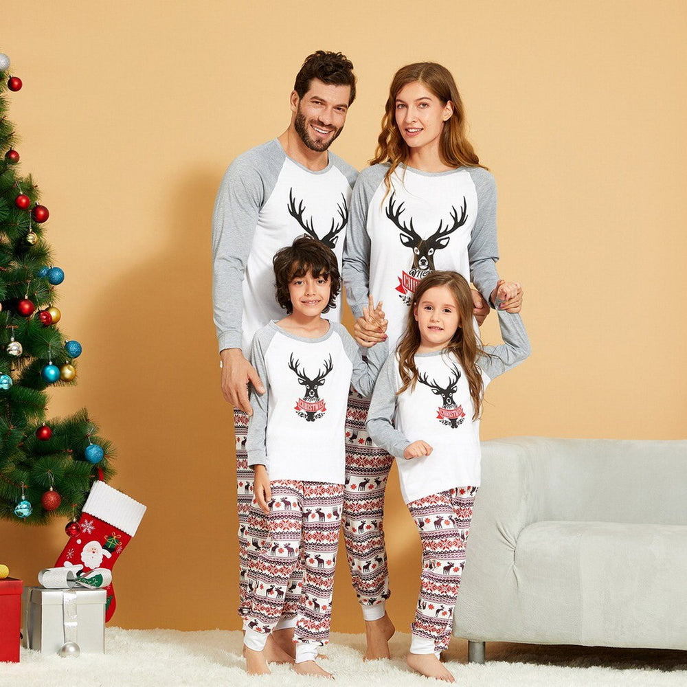 Pigiama Natale Famiglia Cervo Merry Christmas