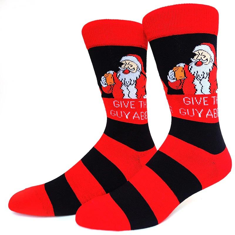 Calze Natalizie Babbo Natale Birra