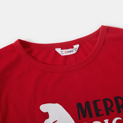 Pigiama Natale Famiglia Dinosauro Rosso Colletto