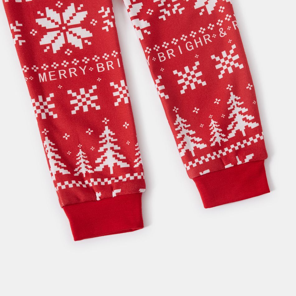 Pigiama Natale Famiglia Dinosauro Rosso Pantalone