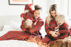 Pigiama Natale Famiglia Elegante Fantasia a Quadri