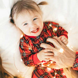 Pigiama Natale Famiglia Elegante Fantasia a Quadri