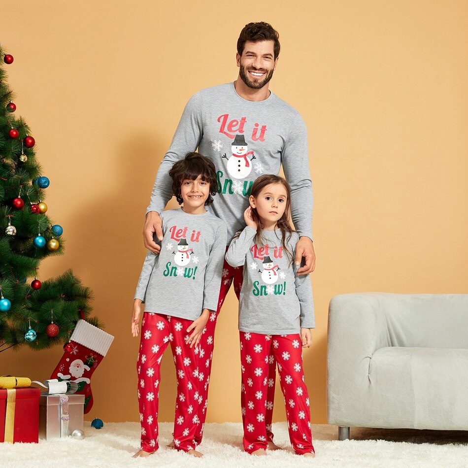 Pigiama Natale Famiglia Let it snow