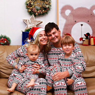 Pigiama Natale Famiglia Simboli Natalizi