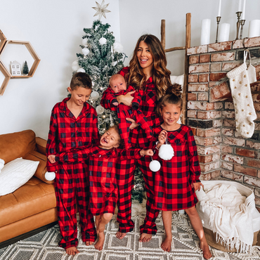 Pigiama Natale Famiglia Fantasia a quadri