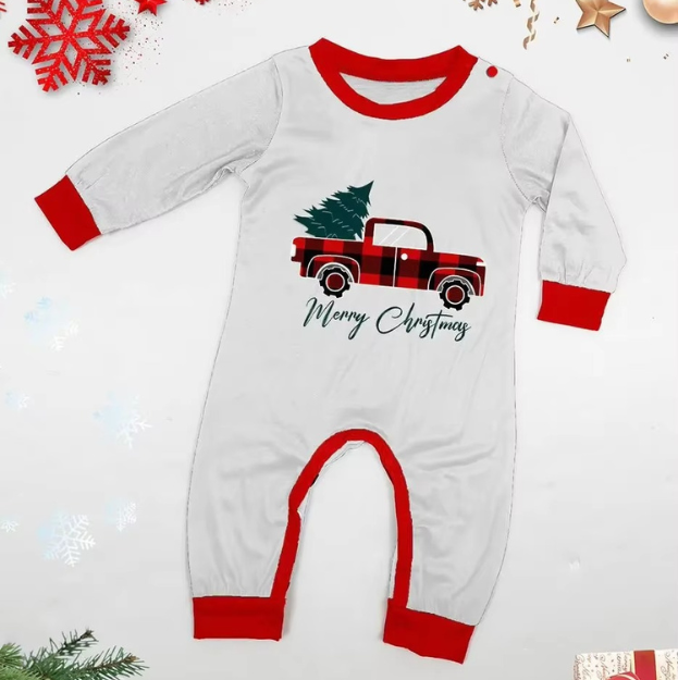 Pigiama Natale Famiglia <br/> Camioncino con Abete