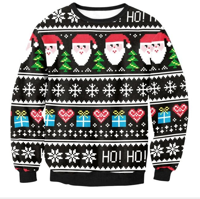maglione natalizio nero norvegese