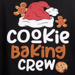 Pigiama Natale Famiglia Cookie Baking Crew Stampa