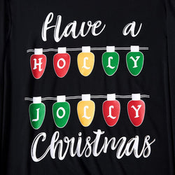 Pigiama Natale Famiglia Holly Jolly Stampa
