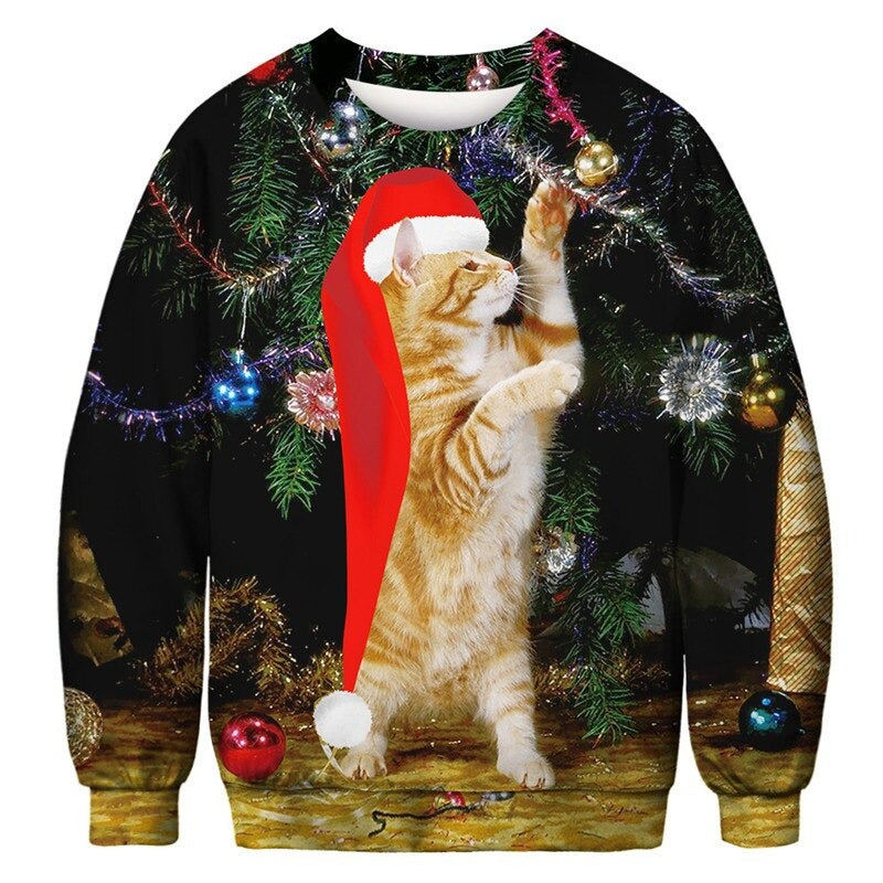 maglione natalizio gattino