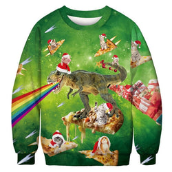 maglione natalizio t-rex