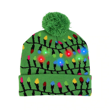 Cappelli Di Natale A LED Per Adulti E Bambini - Con Luci Lampeggianti, Design Pupazzo Di Neve E Renna, Perfetti Per Feste