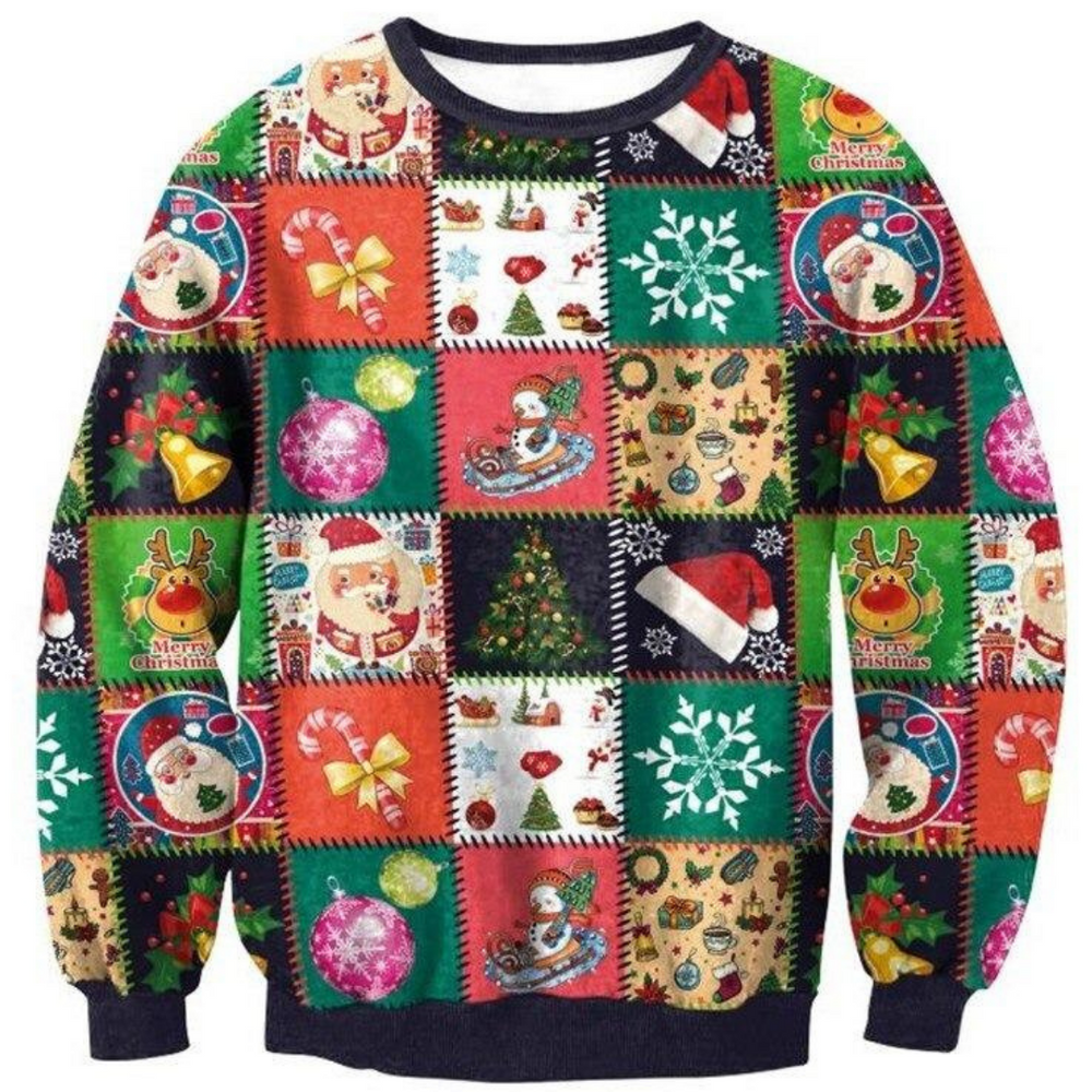 maglione natalizio stile uncinetto