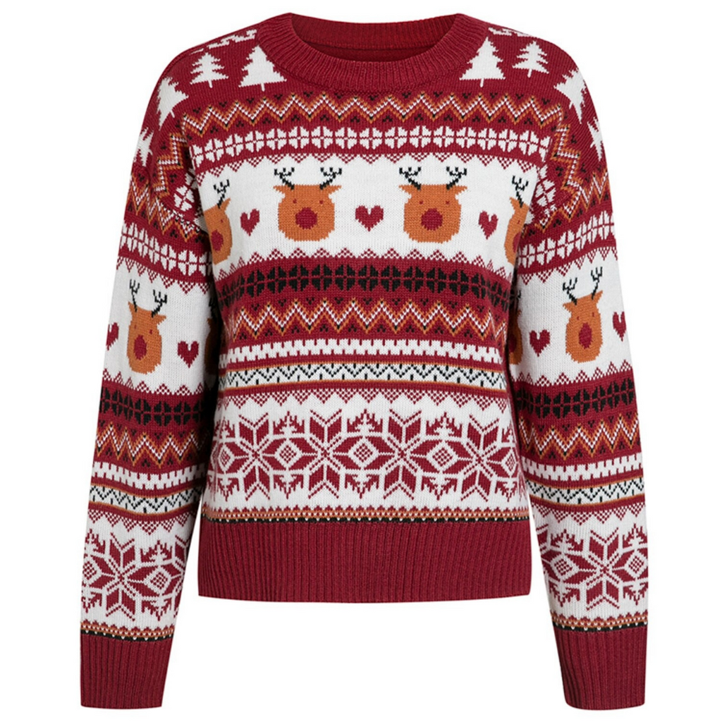 Maglioncino Di Natale Donna Felpa Con Zip Joe Browns Donna - Ricamo Rudolph Natalizio, Festiva Maglia Di Natale Donna - Foto 6